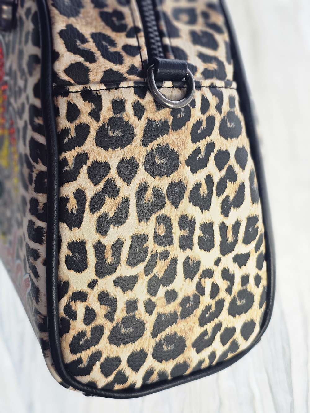 Ed Hardy Women's Leopard Print 'Eternal Love' Convertible Tote - Multicolor - Picture 9 of 17